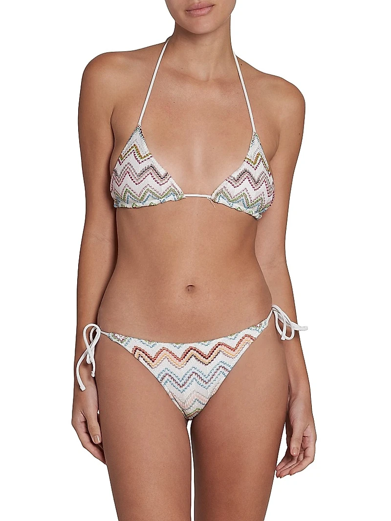 Shimmer Knit String Bikini