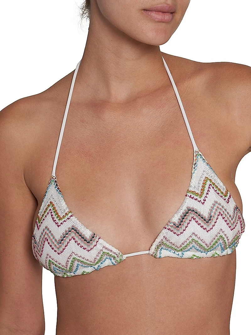 Shimmer Knit String Bikini