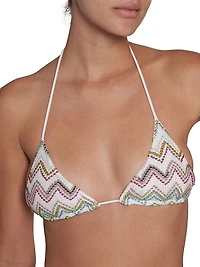 Shimmer Knit String Bikini