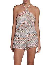 Striped Halterneck Romper