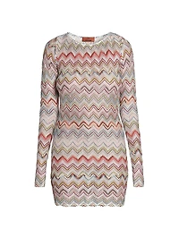 Chevron Knit Body-Con Minidress