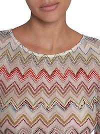 Chevron Knit Body-Con Minidress