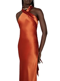 Pandora Halter Column Gown