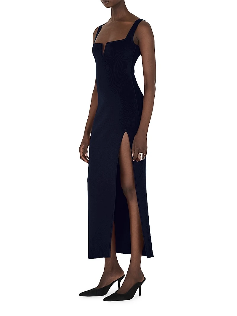 Freya Sleeveless Square-Neck Maxi Dress