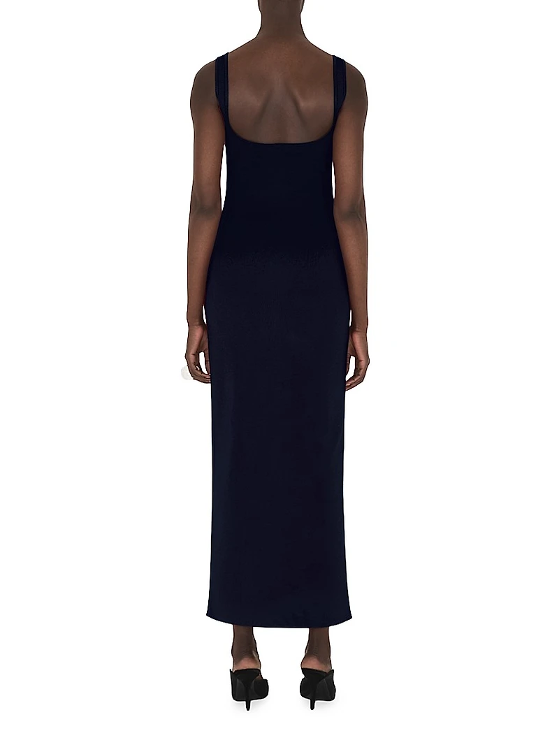 Freya Sleeveless Square-Neck Maxi Dress