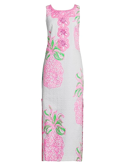 Marleigh Floral Stretch Cotton Maxi Dress