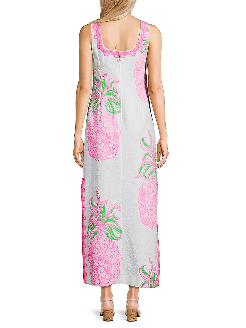 Marleigh Floral Stretch Cotton Maxi Dress