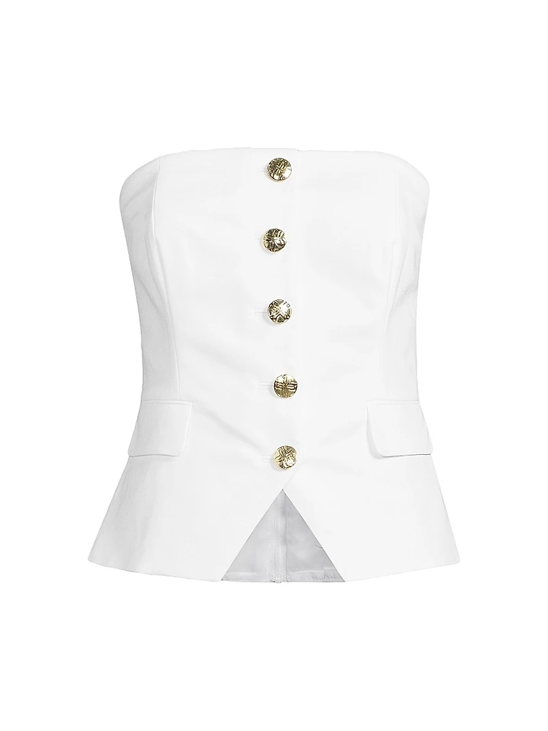 Danneel Cotton-Blend Strapless Top