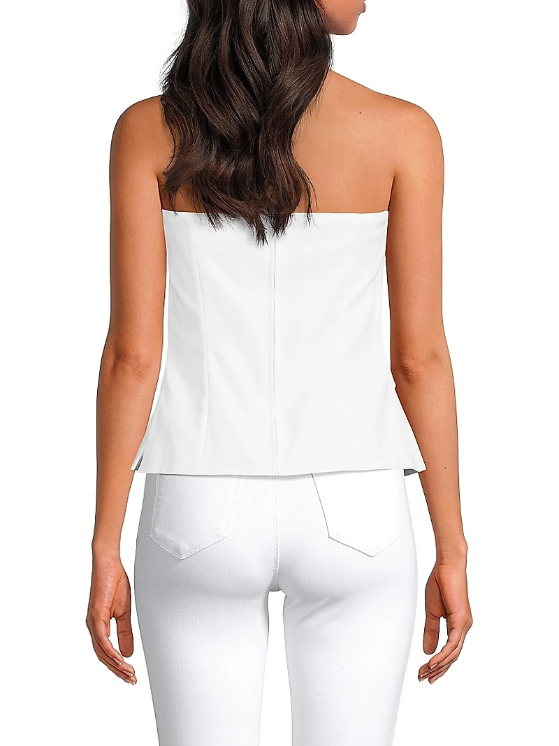 Danneel Cotton-Blend Strapless Top