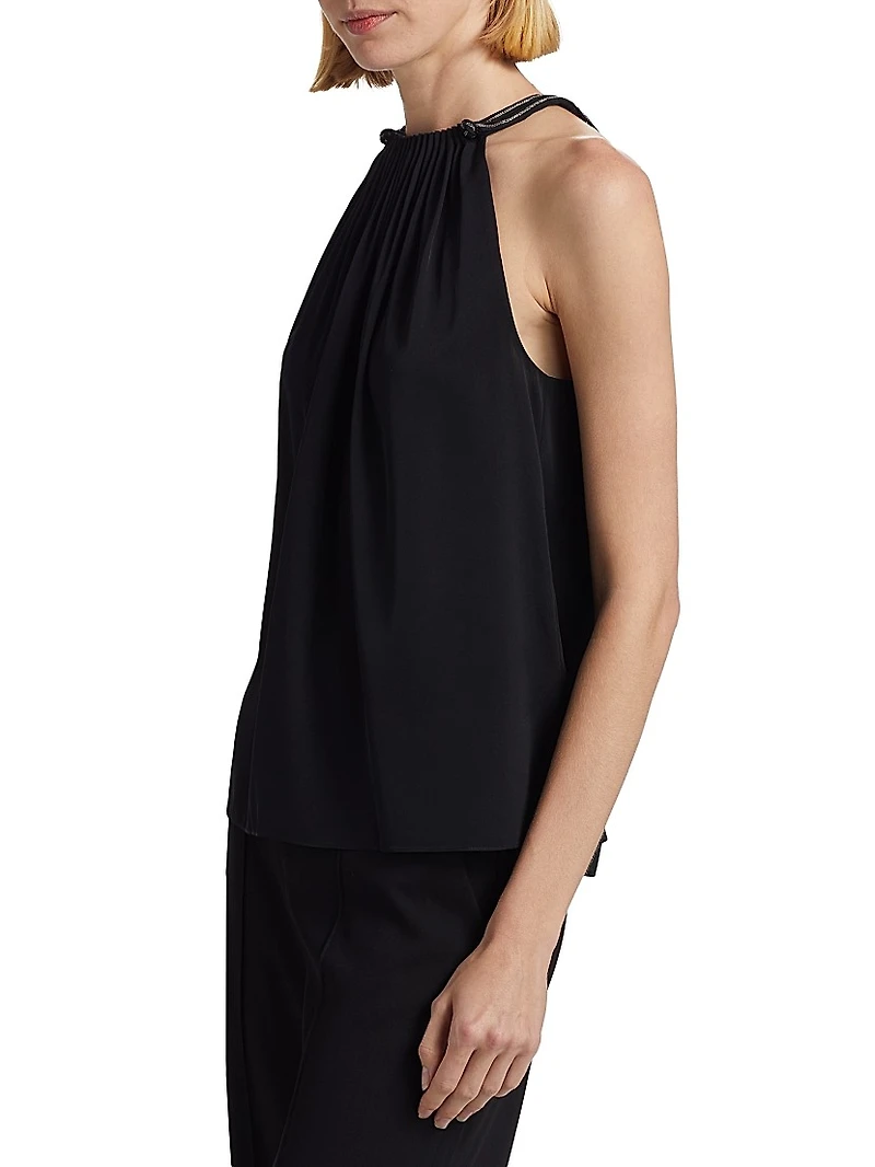 Astrid Silk Halterneck Blouse