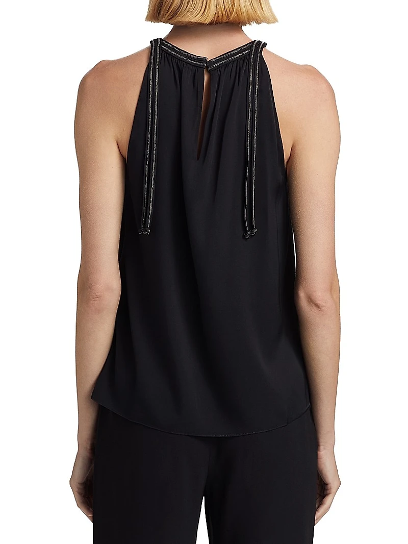 Astrid Silk Halterneck Blouse