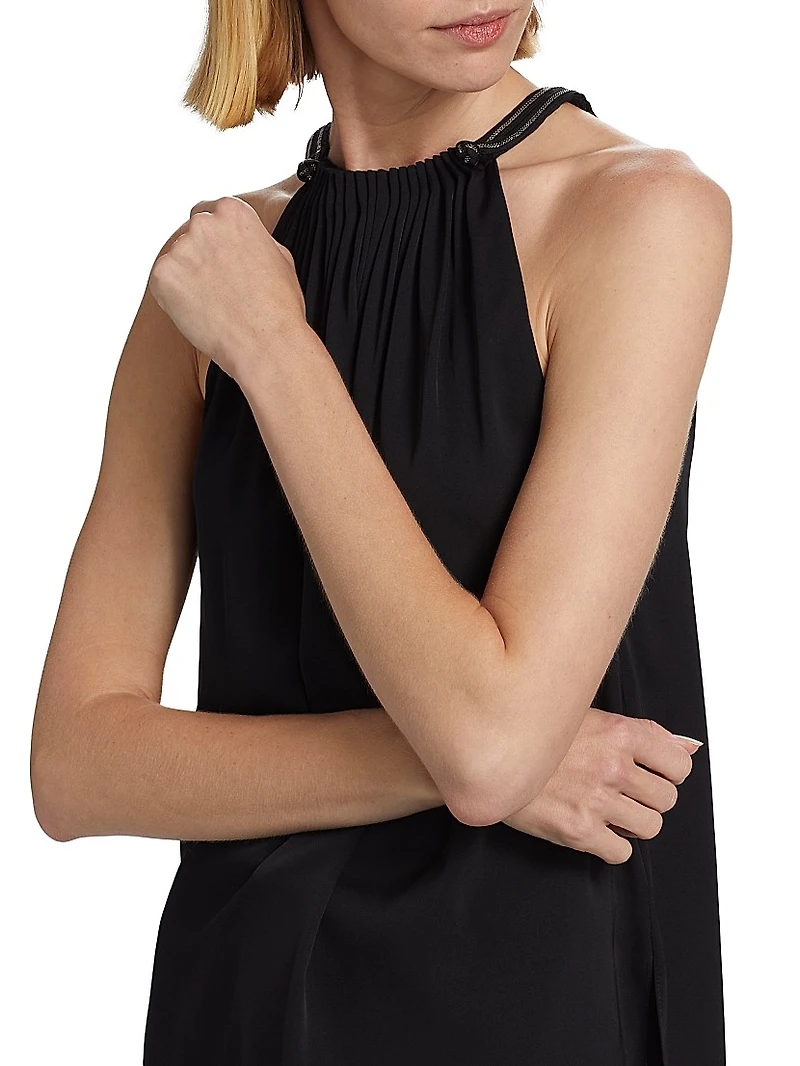 Astrid Silk Halterneck Blouse