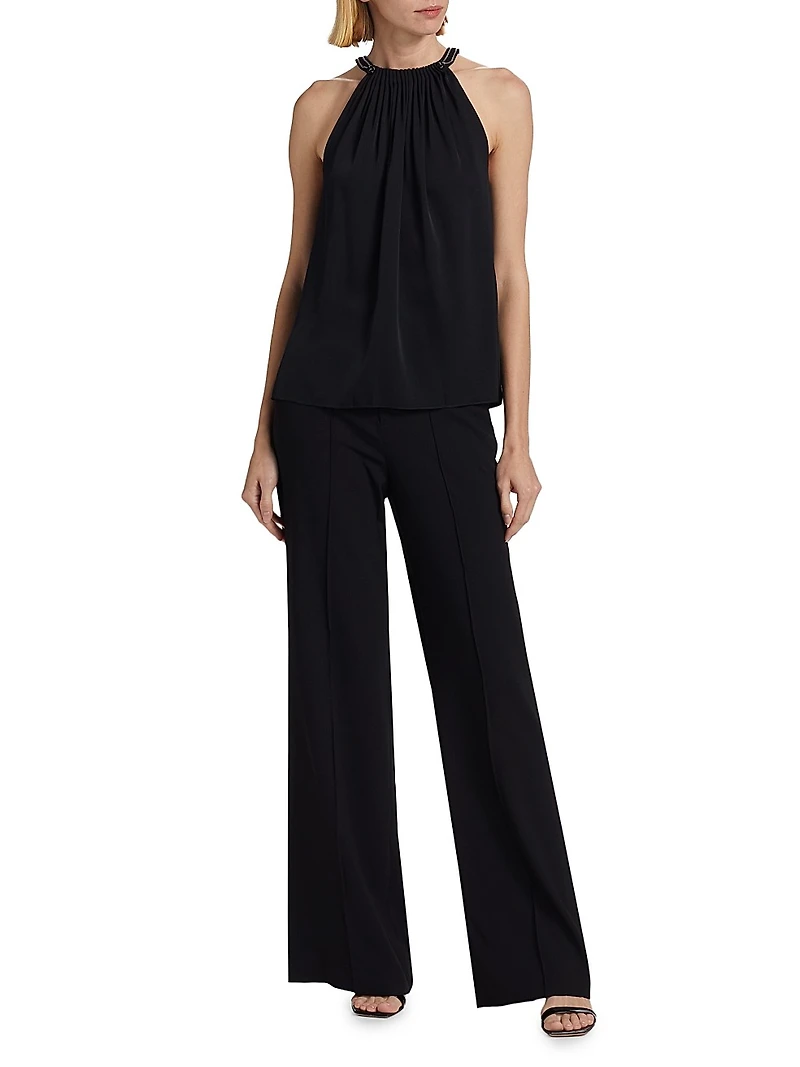 Astrid Silk Halterneck Blouse