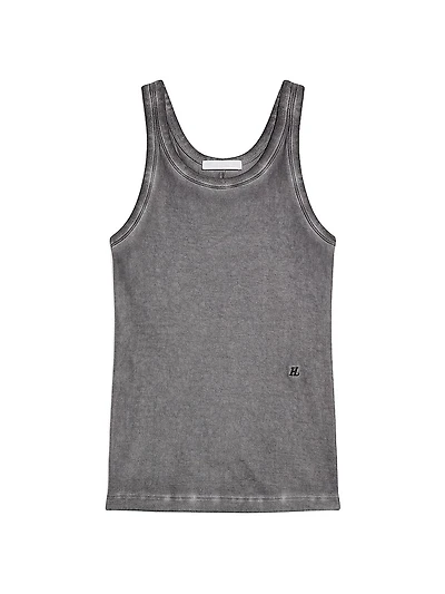 Faded Cotton Racerback Tank Top