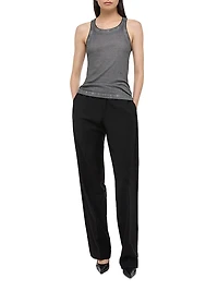 Faded Cotton Racerback Tank Top