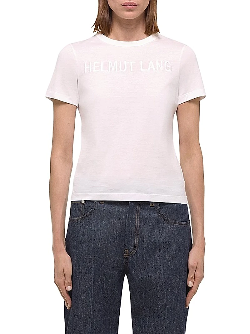 Embroidered Cotton Logo T-Shirt