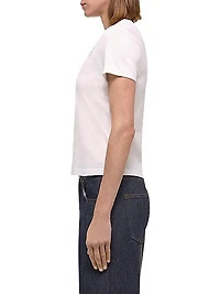 Embroidered Cotton Logo T-Shirt