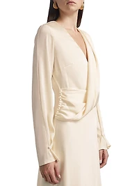 Yuri Twist-Detailed Maxi Dress