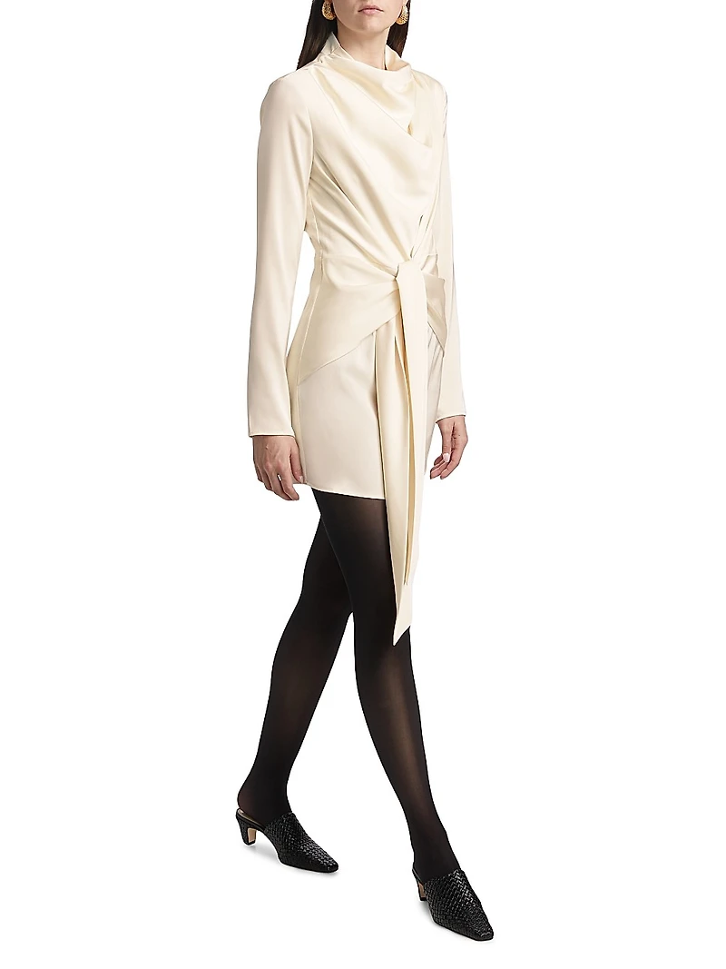 Elara Tie-Waist Minidress