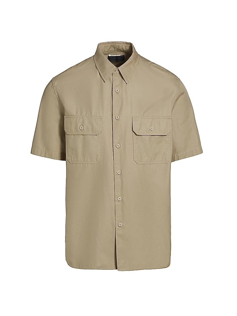Short-Sleeve Double-Pocket Shirt