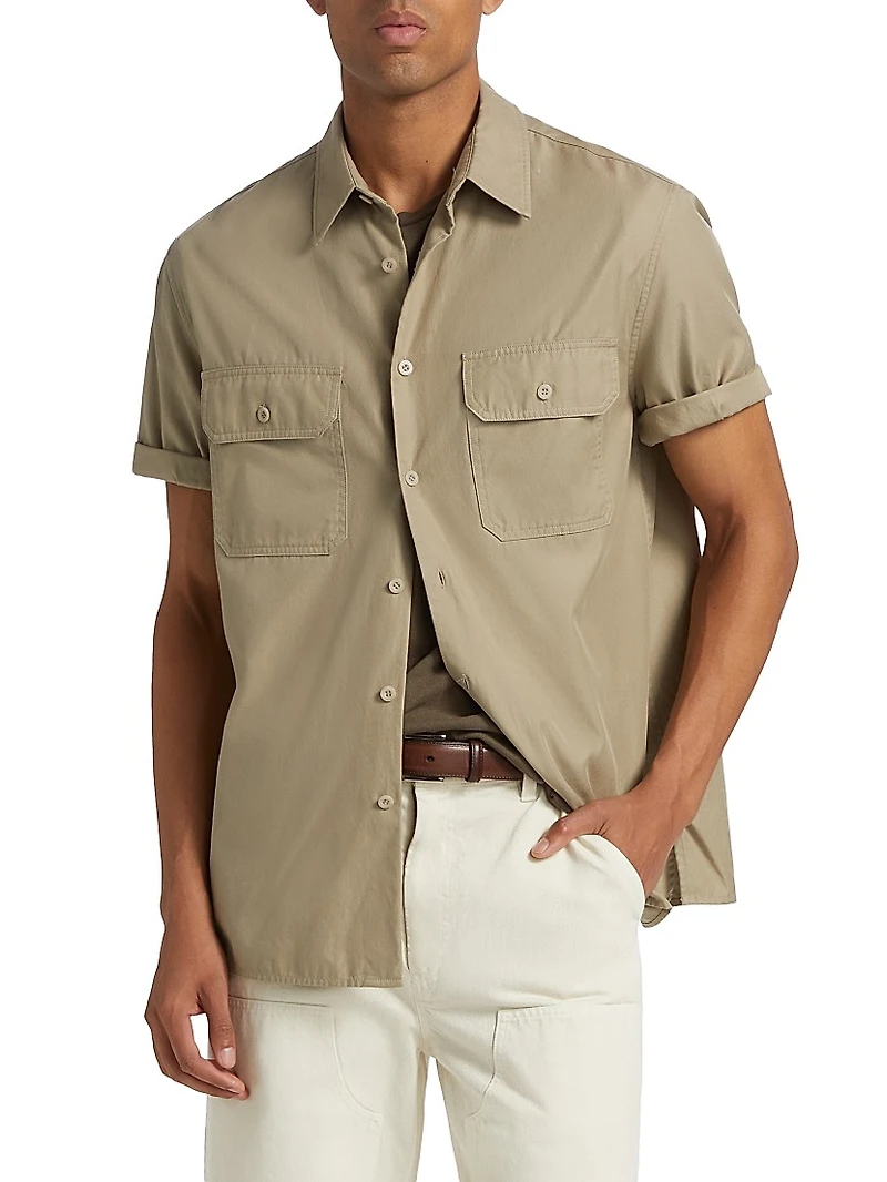 Short-Sleeve Double-Pocket Shirt