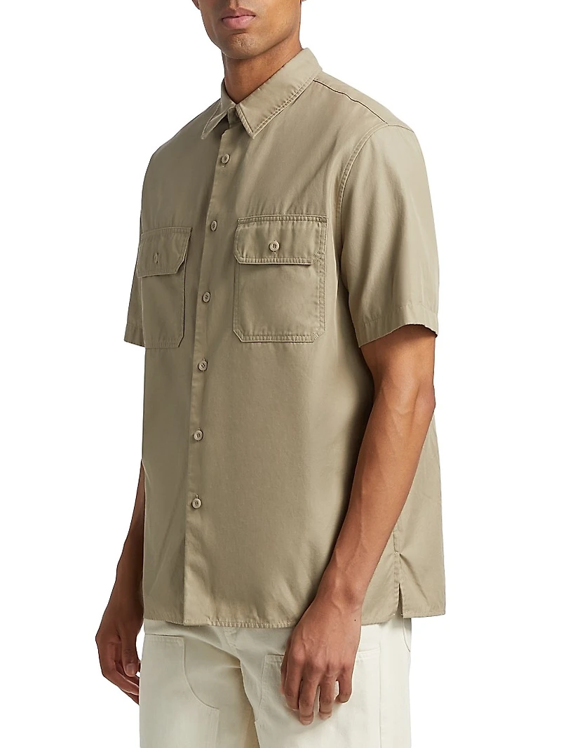 Short-Sleeve Double-Pocket Shirt