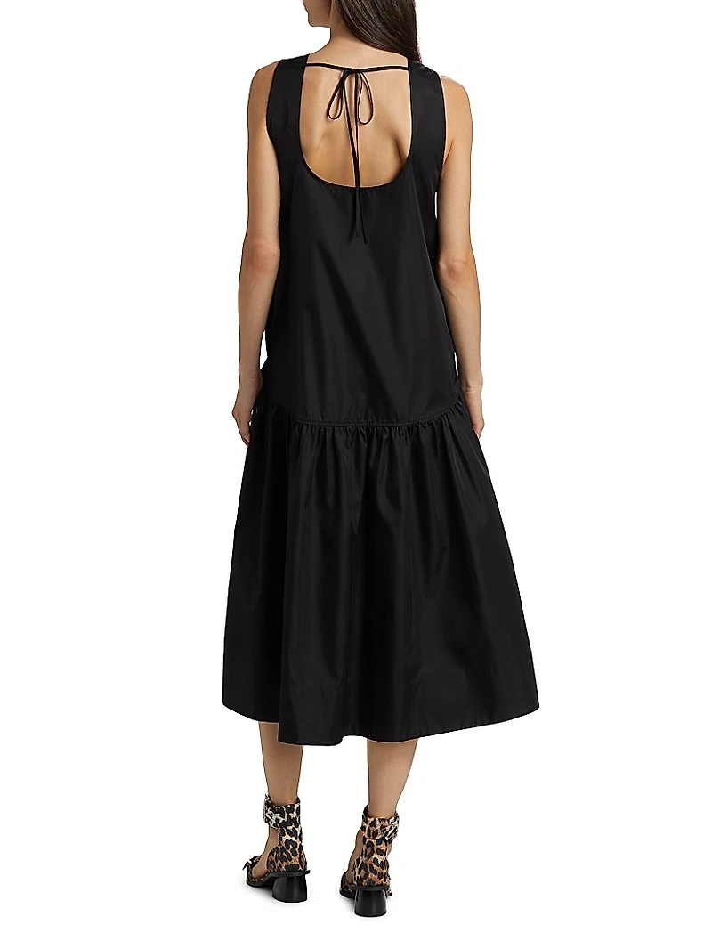 Duchesse Tiered Midi-Dress