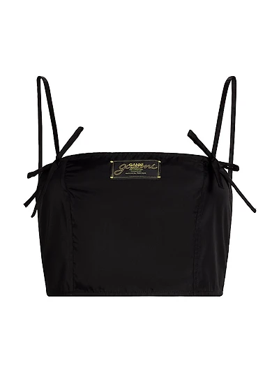 Duchesse Bow Crop Top