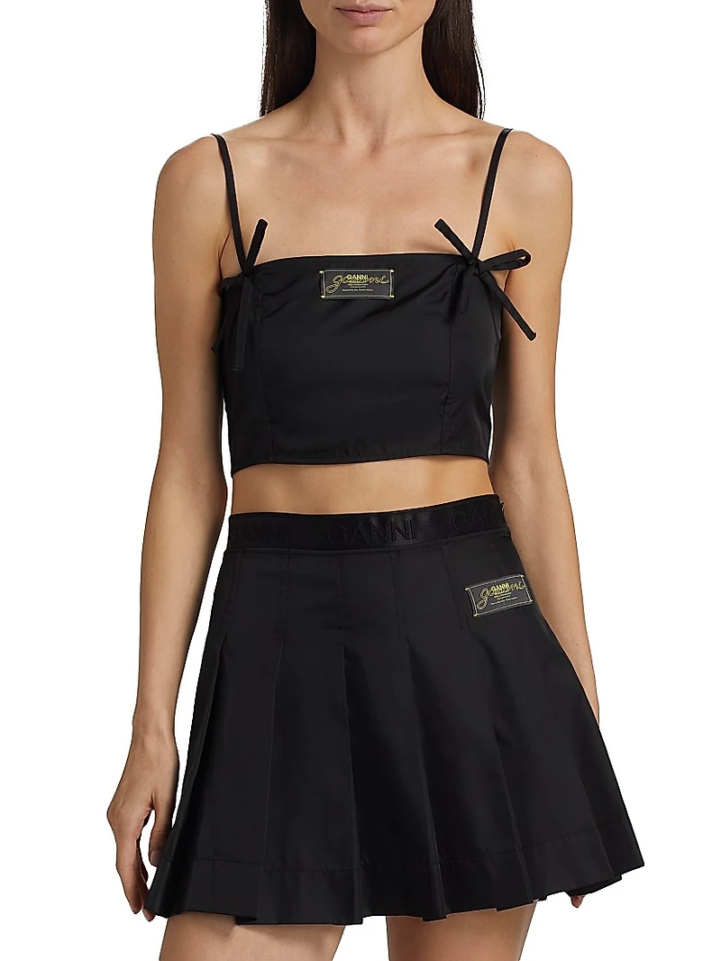 Duchesse Bow Crop Top