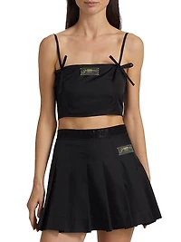 Duchesse Bow Crop Top