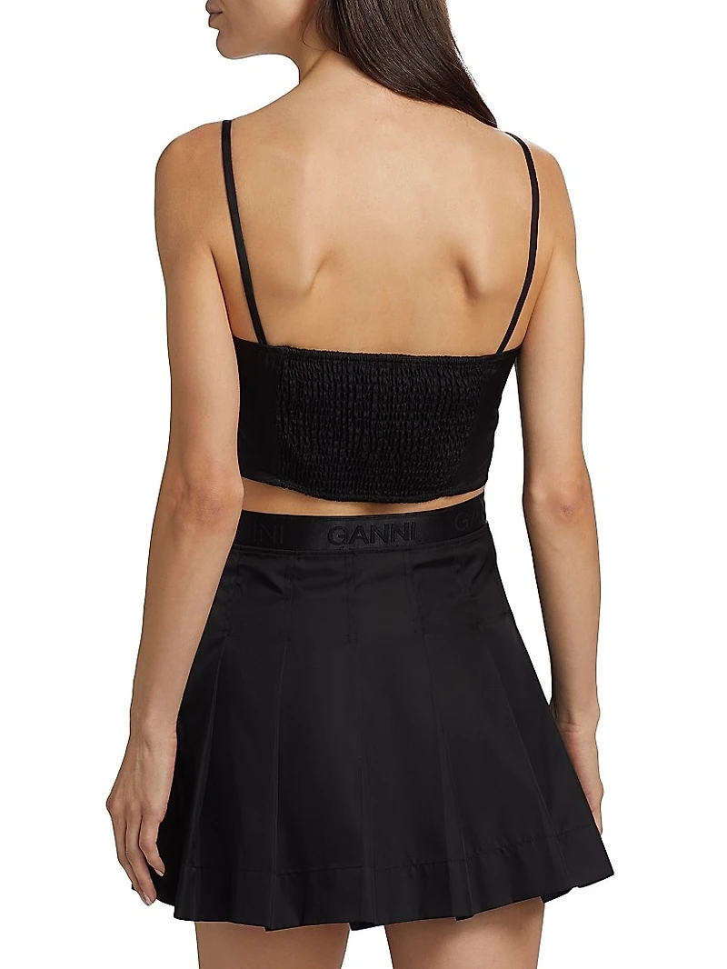 Duchesse Bow Crop Top
