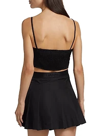 Duchesse Bow Crop Top