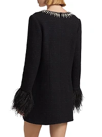Kas Embellished Bouclé Minidress