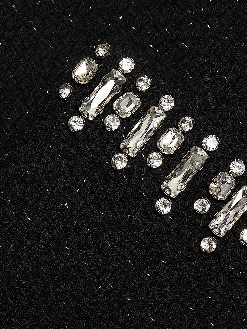 Randi Embellished Tweed Skirt