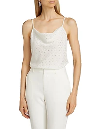 Marta Embellished Satin Camisole