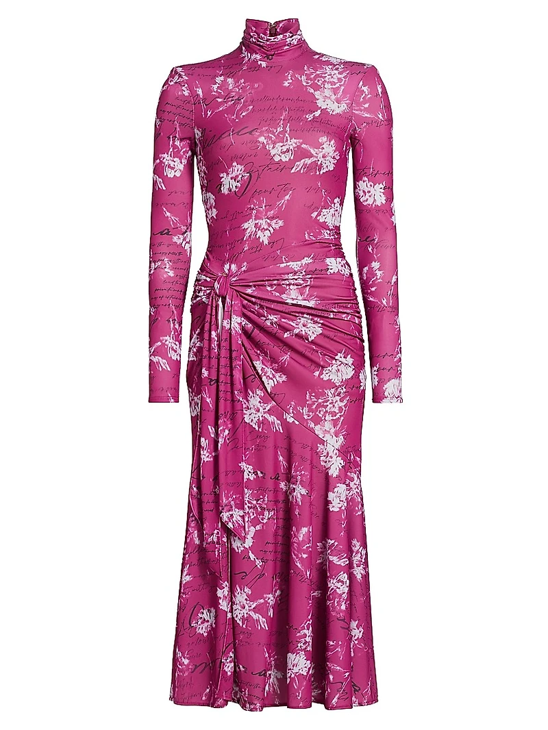 Warm Carnation Johnson Midi-Dress