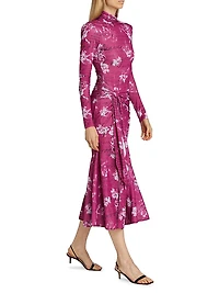Warm Carnation Johnson Midi-Dress