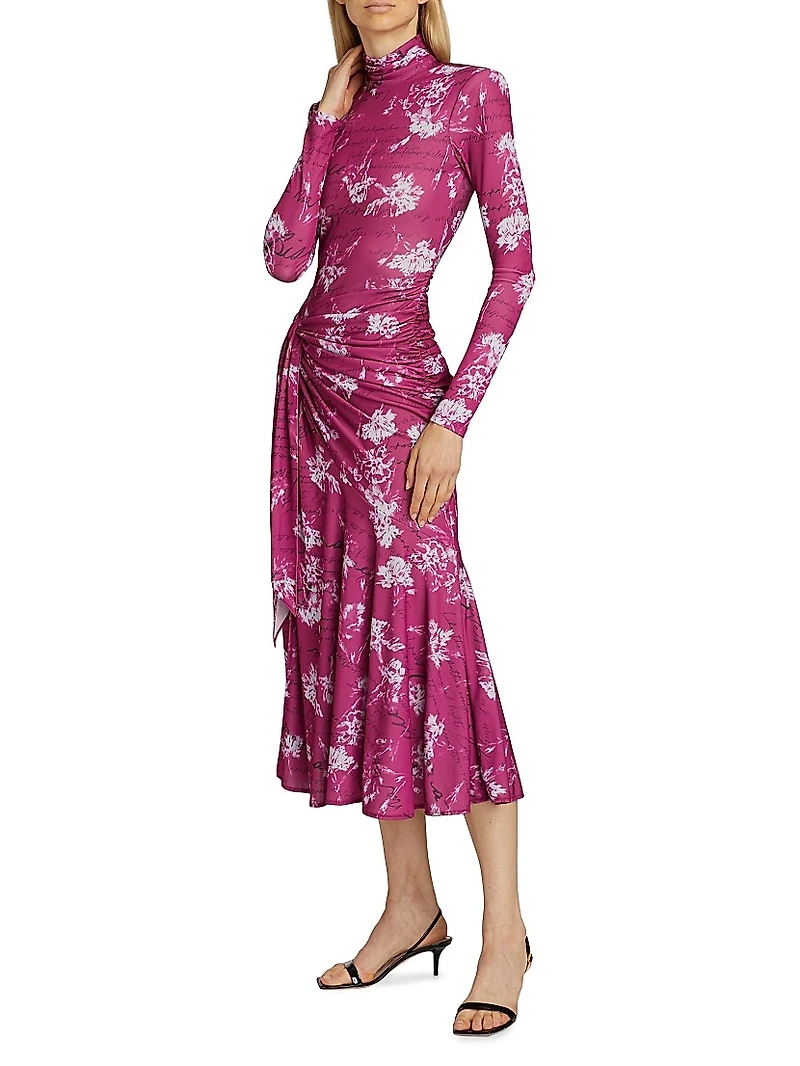 Warm Carnation Johnson Midi-Dress