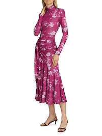 Warm Carnation Johnson Midi-Dress