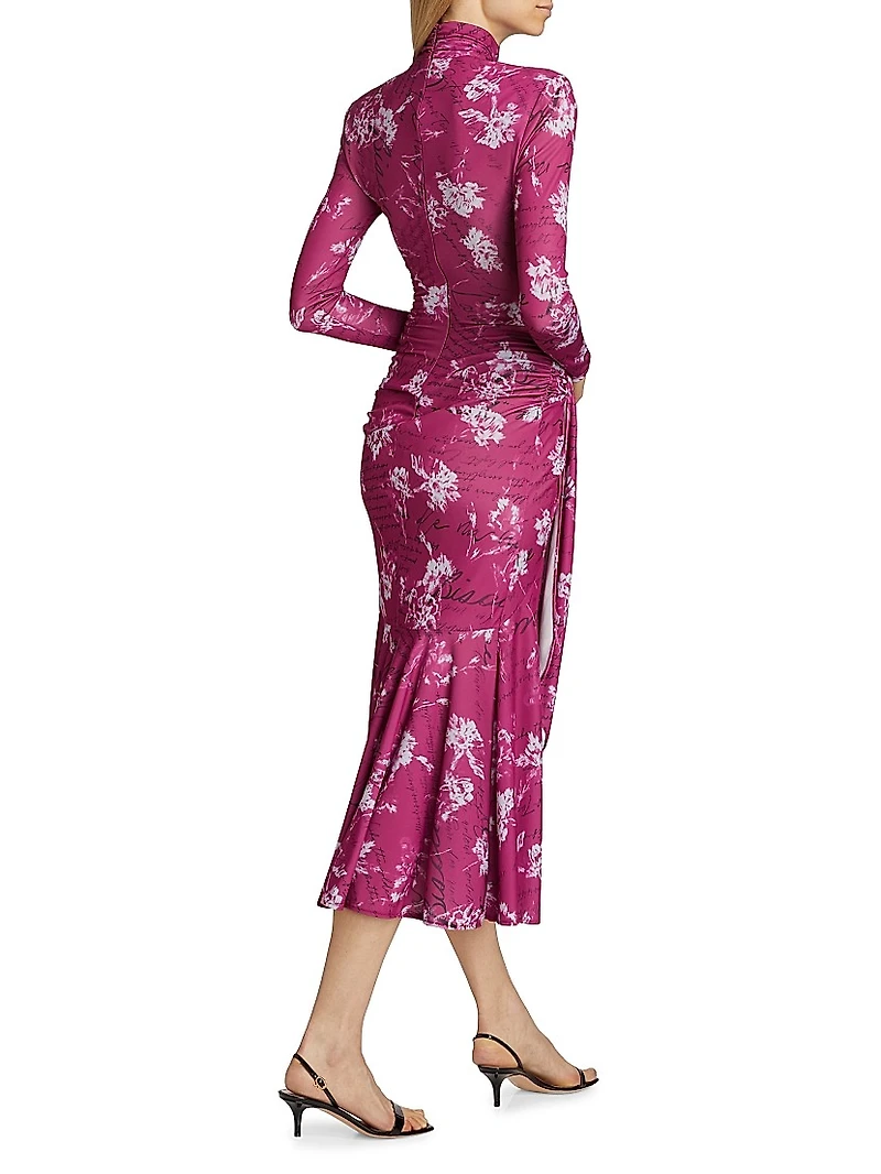 Warm Carnation Johnson Midi-Dress
