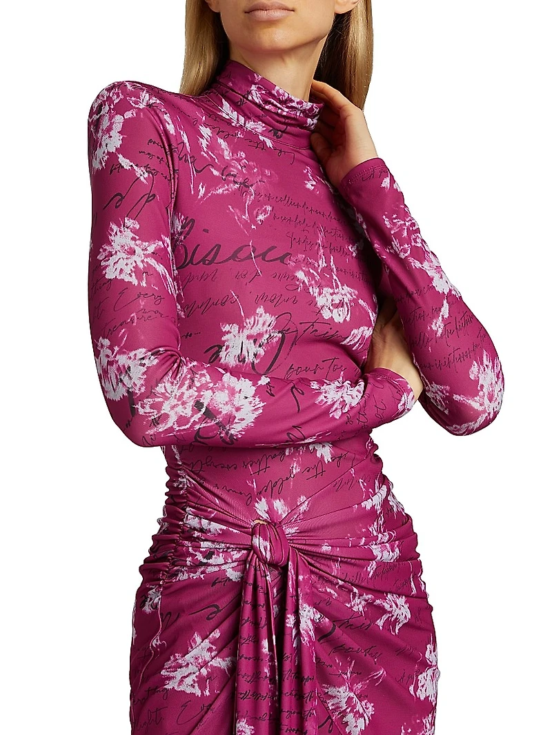 Warm Carnation Johnson Midi-Dress
