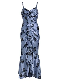 Cool Carnation Akemi Midi-Dress