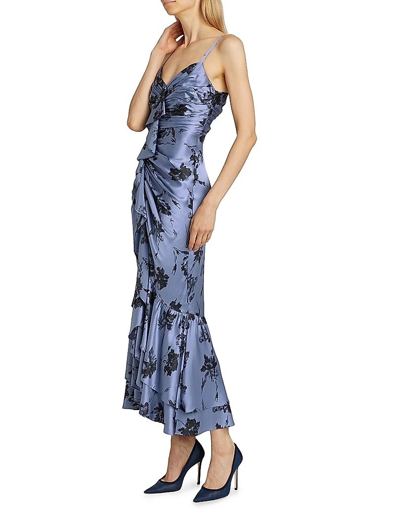 Cool Carnation Akemi Midi-Dress