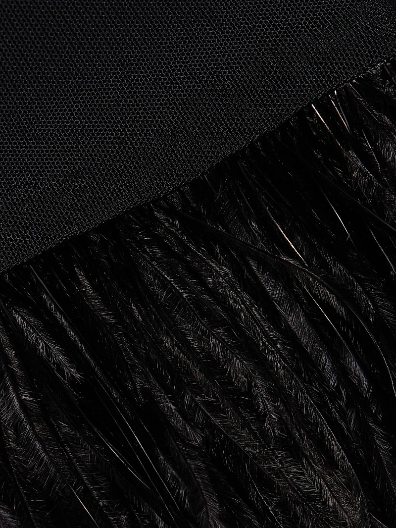 Shantel Feather-Trim Top