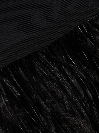 Shantel Feather-Trim Top