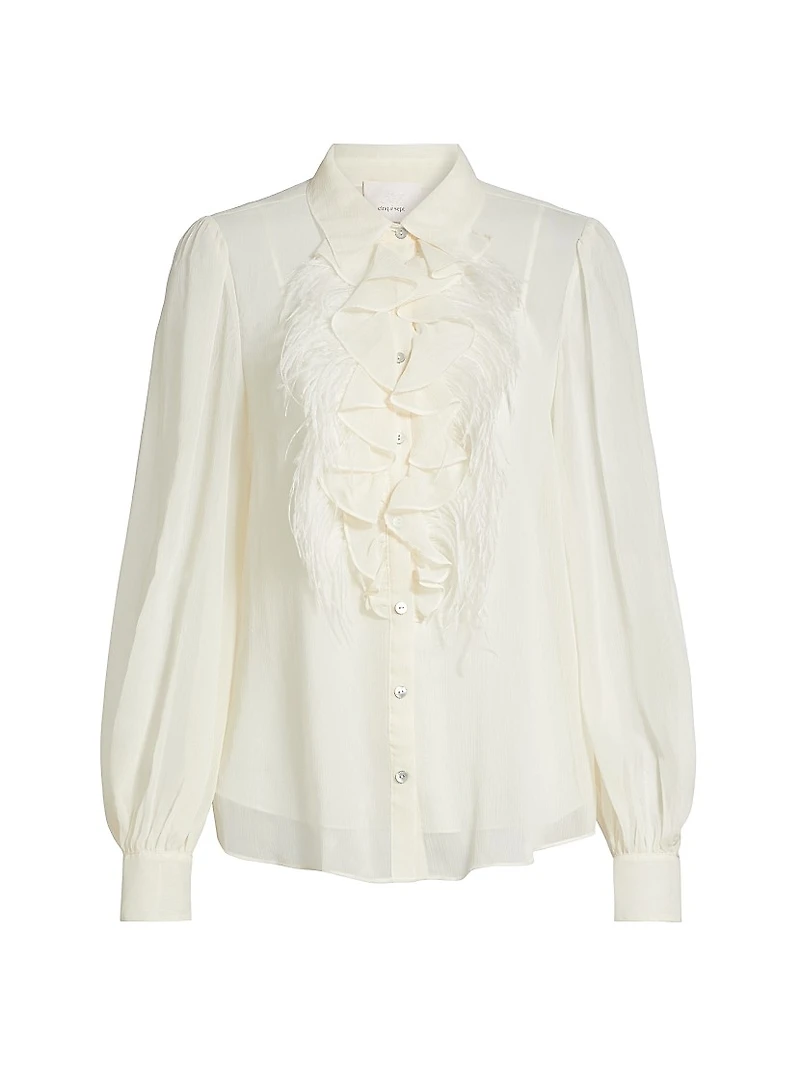 Rhonda Feather Ruffle Top