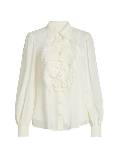 Rhonda Feather Ruffle Top