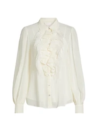 Rhonda Feather Ruffle Top