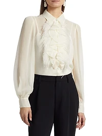 Rhonda Feather Ruffle Top