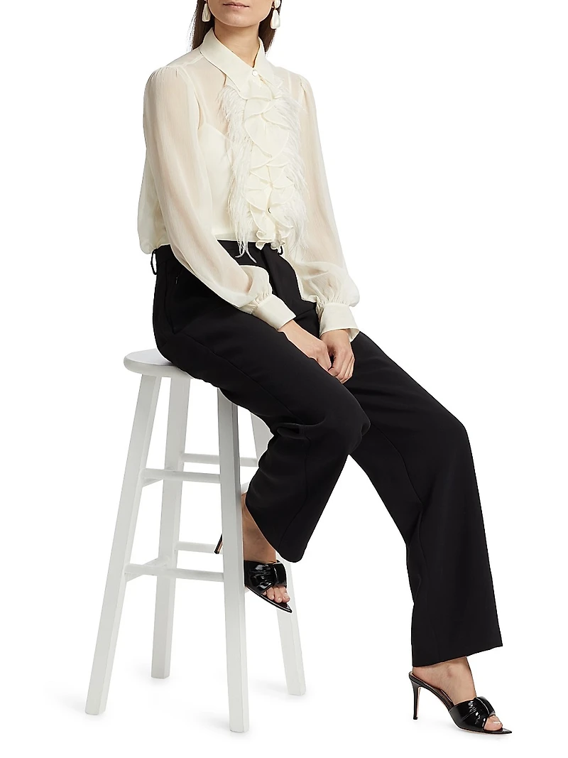 Rhonda Feather Ruffle Top